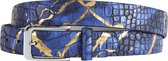 Croco Blue Gold  (Riem) - Maat 90 - Lureaux