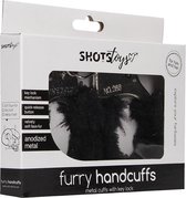 Furry Handcuffs - Black - Handcuffs - Cuffs - Shots Toys New