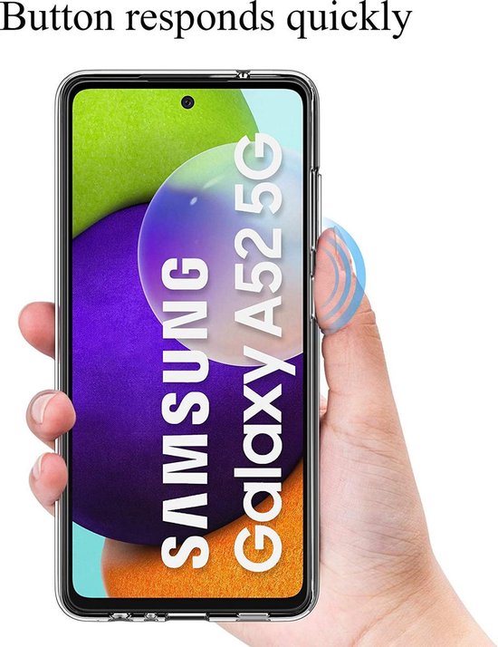 Protecteur d'écran trempé Samsung Galaxy A52 (4G & 5G) 2 x verre trempé + coque arrière en silicone TPU - transparent