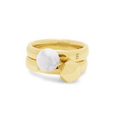Melano Twisted Got To Be You ring set - dames - goudkleurig - maat 50