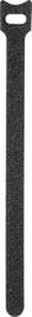 TOOLCRAFT KL12X280SC Klittenband kabelbinder Om te bundelen Haak- en lusdeel (l x b) 280 mm x 12 mm Zwart 16 stuk(s)