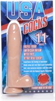 USA Cocks Dual Density 11" - Skin - Maxi Dildos