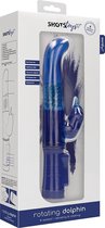 Rotating Dolphin - Blue - G-Spot Vibrators - Rabbit Vibrators - Classic Vibrators - Shots Toys New