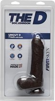 Uncut D - 7 Inch with Balls - FIRMSKYN - Chocolate - Realistic Dildos
