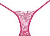 Adore Enchanted Belle Panty ( Crotchless ) - Hot Pink - O/S - Lingerie For Her - Pantie
