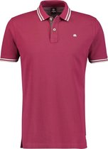 Lerros Korte mouw Polo shirt - 2143209 345 ROSE HIP RED (Maat: M)
