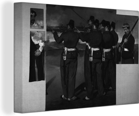 Peintures sur Toile - L'Exécution de Maximilien du Mexique - Edouard Manet  - 150x100... | bol
