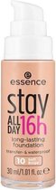 Essence stay ALL DAY 16h long-lasting Foundation 30 ml Pompflacon Crème 10 Soft Beige