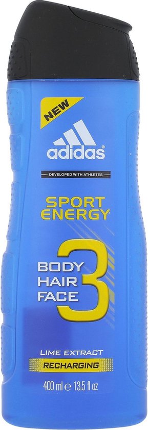 Adidas - A3 Sport Men Energy Shower Gel 3in1 - 400ML | bol.com