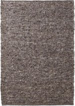 Wollen vloerkleed handweef Oslo - grijs 160x230 cm