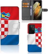 GSM Hoesje Geschikt voor Samsung Galaxy S21 Ultra Leuk Case Kroatië