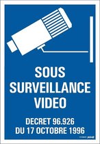Pickup bord panneau 23x33 cm Combi - Sous Surveillance video