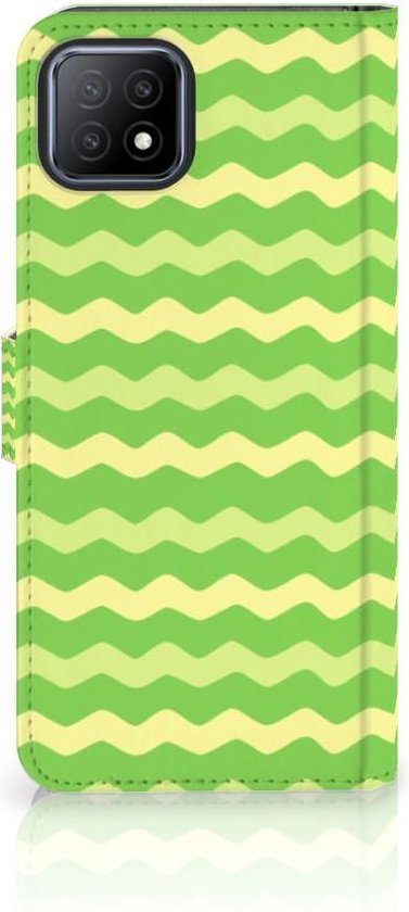 Portefeuille OPPO A73 5G Housse pour Green Waves