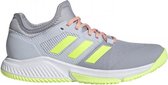 adidas Court Team Bounce Dames - Sportschoenen - grijs/geel - maat 38