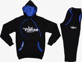 FORZA TRACKSUIT - 0/4JAAR - HOODIE - ZWART/BLAUW