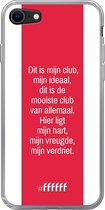 6F hoesje - geschikt voor iPhone SE (2020) - Transparant TPU Case - AFC Ajax Dit Is Mijn Club #ffffff