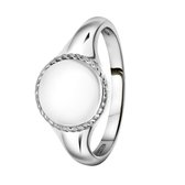 Lucardi Ringen - Zilveren zegelring graveerdisc