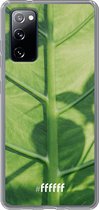 6F hoesje - geschikt voor Samsung Galaxy S20 FE - Transparant TPU Case - Leaves Macro #ffffff