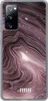6F hoesje - geschikt voor Samsung Galaxy S20 FE - Transparant TPU Case - Purple Marble #ffffff