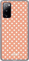 6F hoesje - geschikt voor Samsung Galaxy S20 FE - Transparant TPU Case - Peachy Dots #ffffff