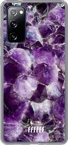6F hoesje - geschikt voor Samsung Galaxy S20 FE - Transparant TPU Case - Purple Geode #ffffff
