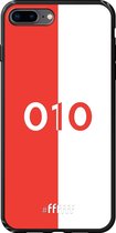 6F hoesje - geschikt voor iPhone 8 Plus -  TPU Case - Feyenoord - 010 #ffffff