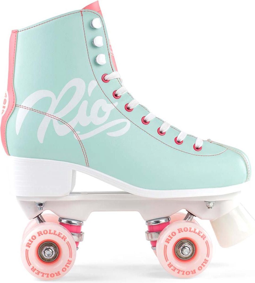 Rio Roller – Script – rolschaatsen, teal/coral, maat 42 Rio Roller – Script – rolschaatsen, teal/coral, maat 42