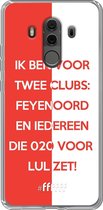 6F hoesje - geschikt voor Huawei Mate 10 Pro -  Transparant TPU Case - Feyenoord - Quote #ffffff