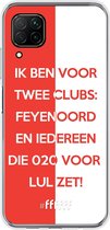 6F hoesje - geschikt voor Huawei P40 Lite -  Transparant TPU Case - Feyenoord - Quote #ffffff