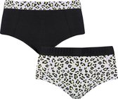 PUMA dames 2P mini shorts panter combi multi - XS