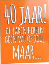 Verjaardagskaart 40 Jaar! 17cm