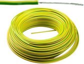 VTBst kabel / draad 0,75 mm² - Geel/Groen (H05V-K) - VTBST075GG