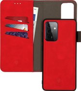 iMoshion Hoesje Geschikt voor Samsung Galaxy A72 Hoesje Met Pasjeshouder - iMoshion Uitneembare 2-in-1 Luxe Bookcase - Rood