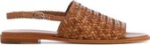 Allan K Vrouwen Leren    Sandalen / Damesschoenen Hope Double Jump - Camel - Maat 37