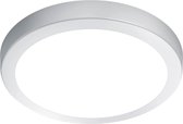 LED Plafondlamp - Plafondverlichting - Trinon Sonta - 24W - Warm Wit 3000K - Dimbaar - Rond - Mat Wit - Aluminium