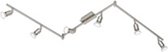 LED Plafondspot - Trinon Nimo - GU10 Fitting - 18W - Warm Wit 3000K - 6-lichts - Rechthoek - Mat Nikkel - Aluminium