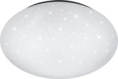 LED Plafondlamp - Trinon Luka Ster - 18W - Aanpasbare Kleur - Dimbaar - Afstandsbediening - Rond - Mat Wit