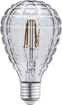 LED Lamp - Filament - Trinon Topus - 4W - E27 Fitting - Warm Wit 3000K - Rookkleur - Glas