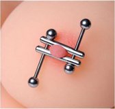 Twin Screws Tepelklem - Zilver - BDSM - SM toys - BDSM - Tepelklemmen