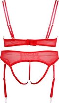 BH set strip - 80 B/M - Rood - Sexy Lingerie & Kleding - Lingerie Dames -  Dames Lingerie - BH-Sets