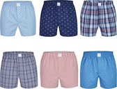 MG-1 Wijde Boxershorts Heren 6-Pack D400 Multipack - Maat  XXL - Losse boxershort heren