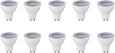 LED Spot 10 Pack - GU10 Fitting - Dimbaar - 6W - Helder/Koud Wit 6400K