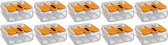 WAGO - Set de pinces à souder 10 pièces - 3 pôles avec pinces - Oranje