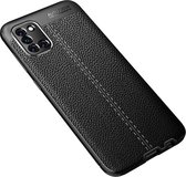 Mobigear Hoesje geschikt voor Samsung Galaxy A31 Telefoonhoesje Flexibel TPU | Mobigear Luxury Backcover | Galaxy A31 Case | Back Cover - Zwart