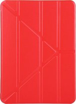 Apple iPad Air 4 10.9 (2020) Hoes - Mobigear - Origami Serie - Kunstlederen Bookcase - Rood - Hoes Geschikt Voor Apple iPad Air 4 10.9 (2020)