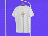 Bakugo Head Chibi T-Shirt | Boku no hero Academia | BNHA | Anime Merchandise Unisex Maat M Wit