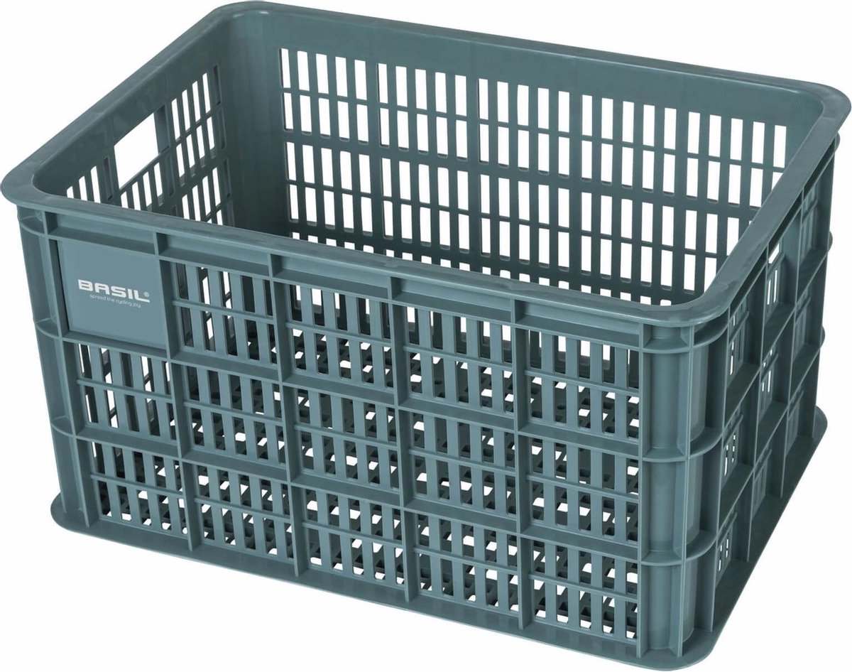 Basil Crate Fietskrat L - Large - Groen - 50 Liter | bol.com