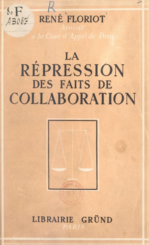 La répression des faits de Collaboration - cover