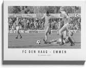 Walljar - FC Den Haag - Emmen '75 II - Muurdecoratie - Canvas schilderij
