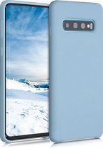 kwmobile telefoonhoesje voor Samsung Galaxy S10 - Hoesje met siliconen coating - Smartphone case in antieksteen